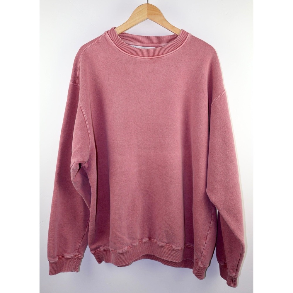 US Vintage Collection Mauve Pink Garment Dyed Crewneck Sweatshirt Large